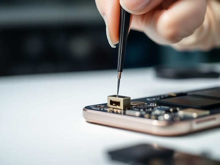 Phone charging port being replaced